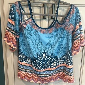 NWT off the shoulder sleeves with straps blouse